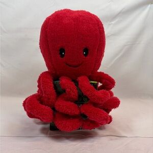 ❤️ Red Plush Octopus Décor – Overjoyed Boutique